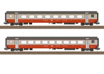 Trix 23691 - H0 - 2-tlg. Set Personenwagen Swiss Express, SBB/CFF/FFS, Ep. IV